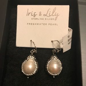 Brand new Iris & Lily (London)  pearl earrings.